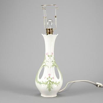 BORDSLAMPA, Porslin, jugend, Rörstrand, 1900-talets första hälft.