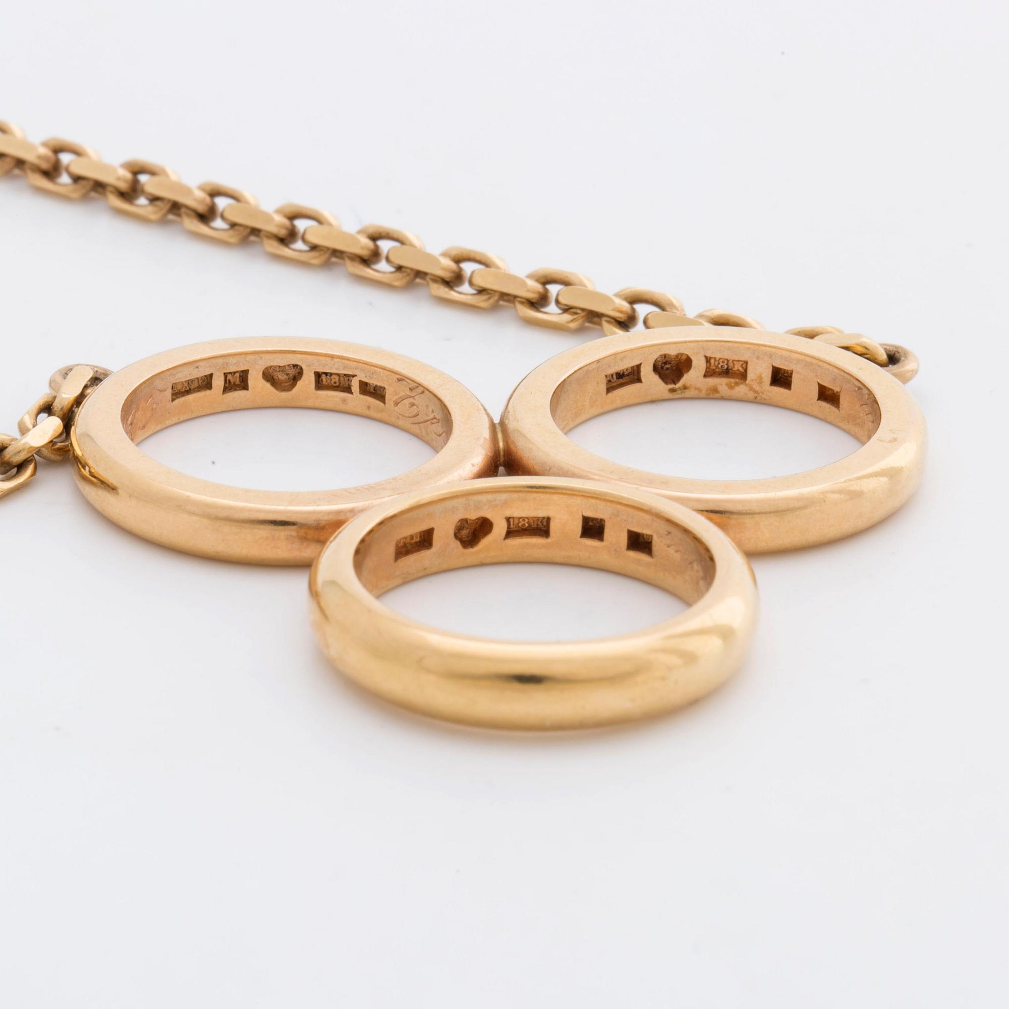 NECKLACE 18K gold, 51,7 g.