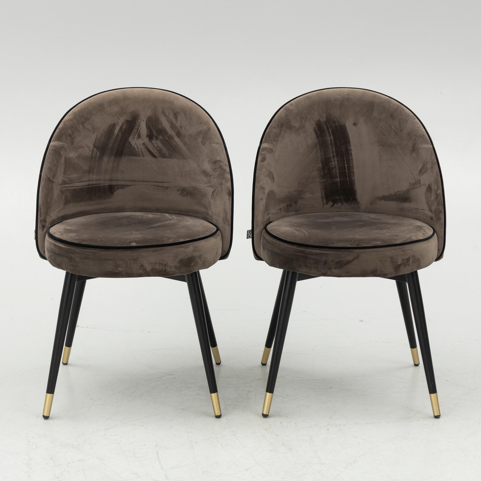 Six 'Cooper' chairs, Eichholtz, contemporary.