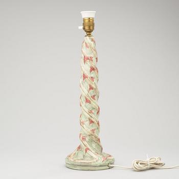 RÖRSTRAND, bordslampa, jugend, omkring 1900.