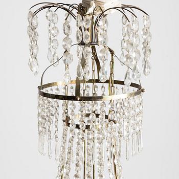 Ljuskrona, omkring 1900, Gustaviansk stil.