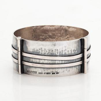 Reijo Sirkeoja, rannekoru, hopeaa, Tampere 1963.