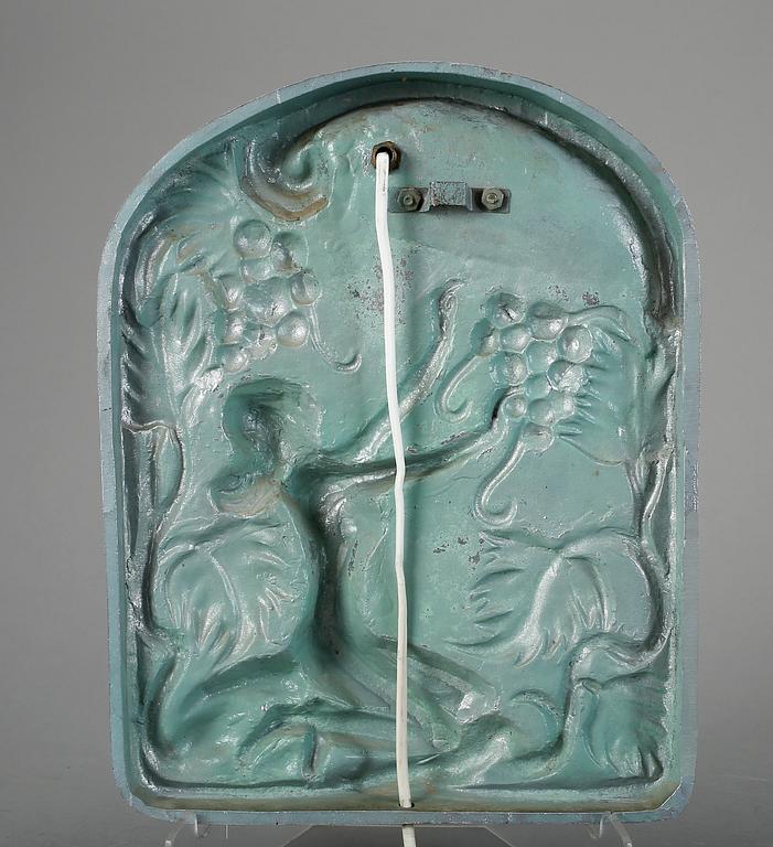 VÄGGLAMPA, art déco, 1930-tal.