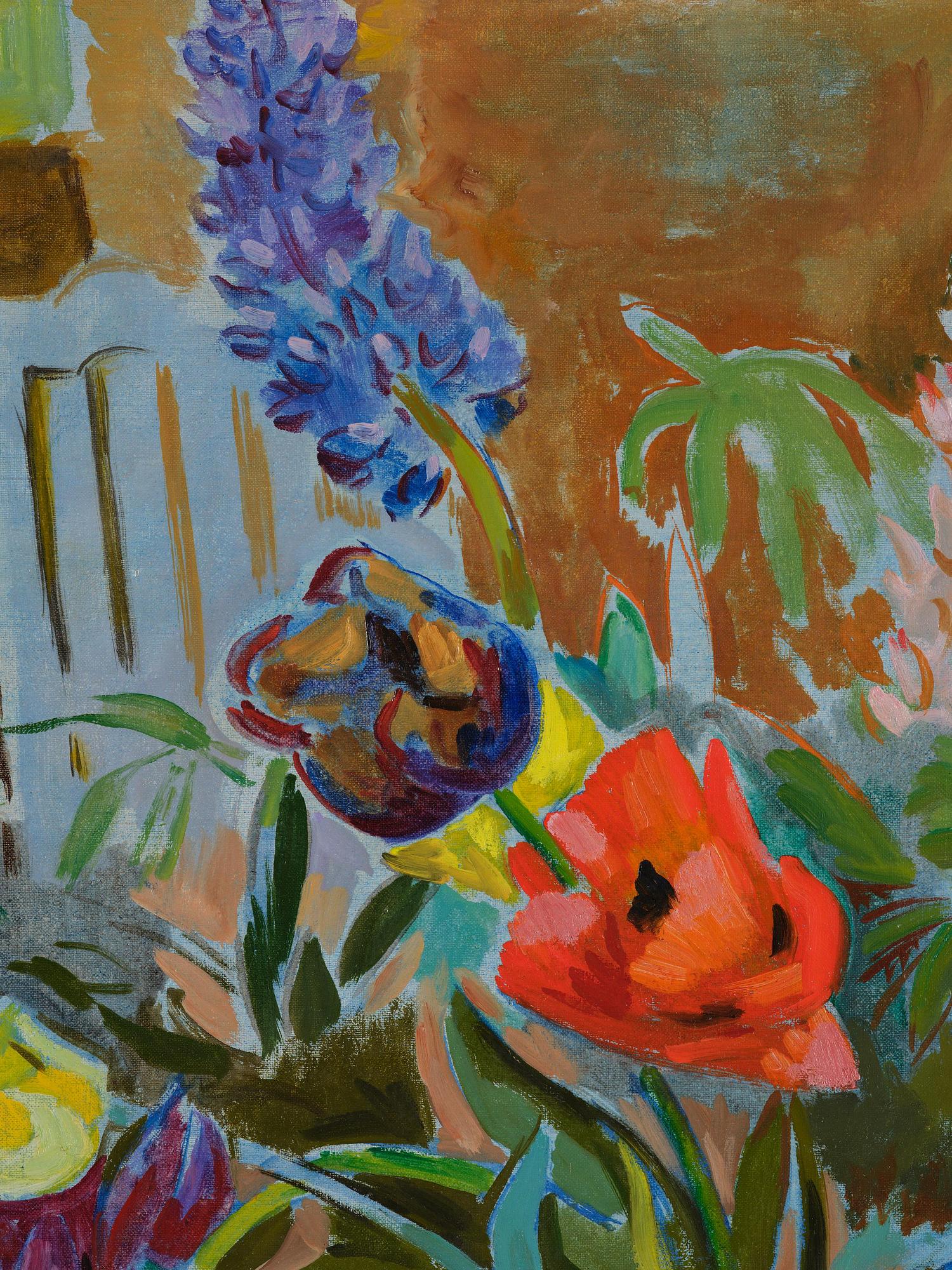 Isaac Grünewald, Flower still life.