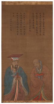 933. A painting by unknown artist, ink and colour, Qing dynasty.