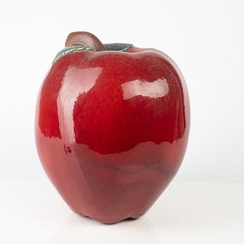 Sven Wejsfelt, a stoneware sculpture of an apple, Gustavsbergs Studio, Sweden, 1990, ed.7/25.