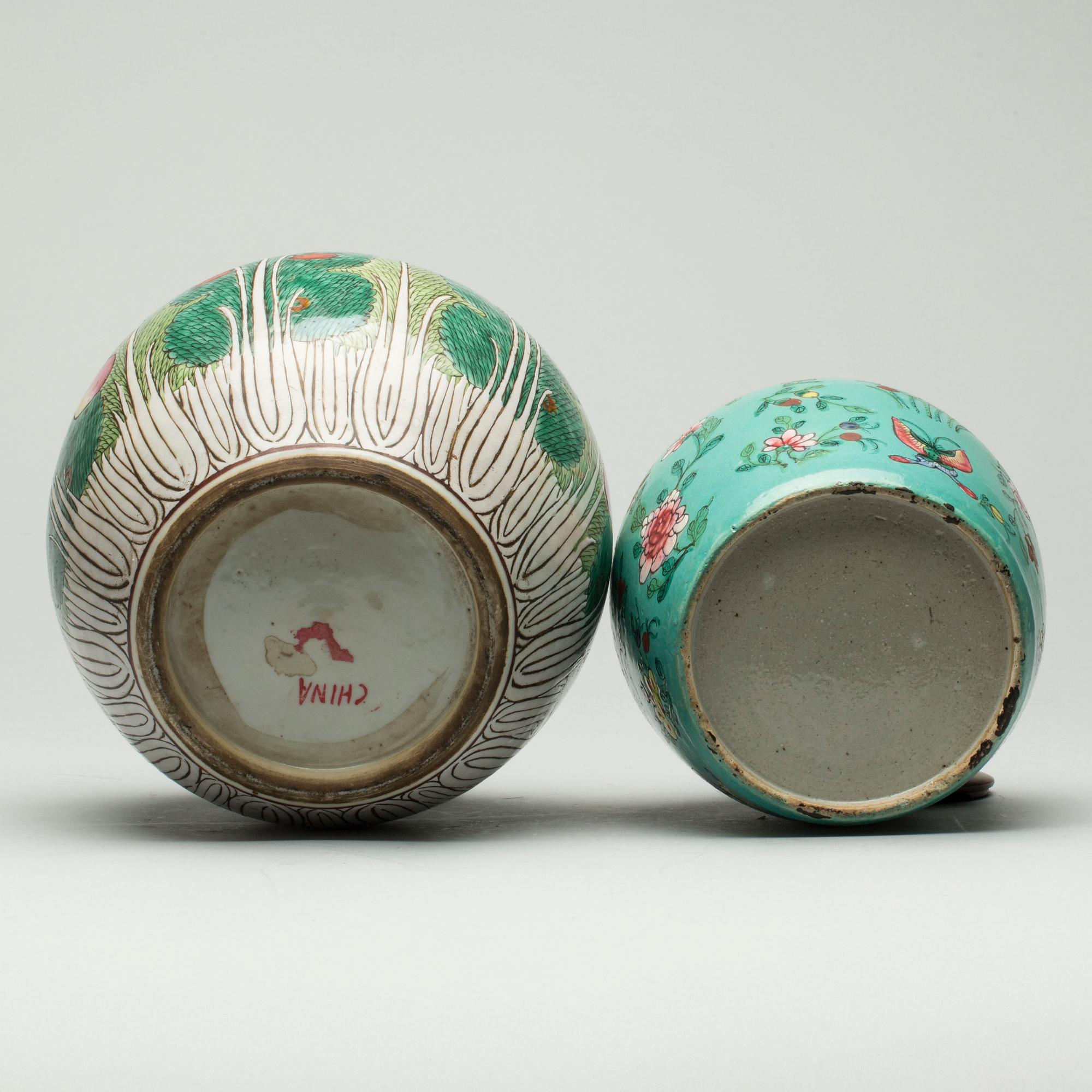 BOJANER, 2 stycken, Kina, 18/1900-tal.