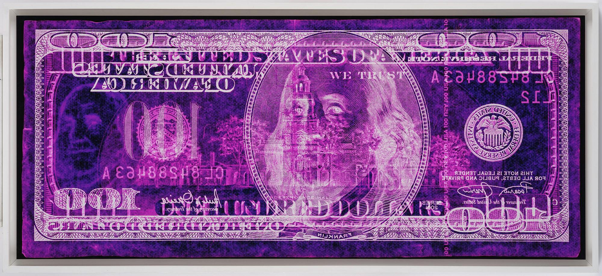 David LaChapelle, "Negative Currency: Fifty Dollar Bill Used As Negative", 1990 - 2008.