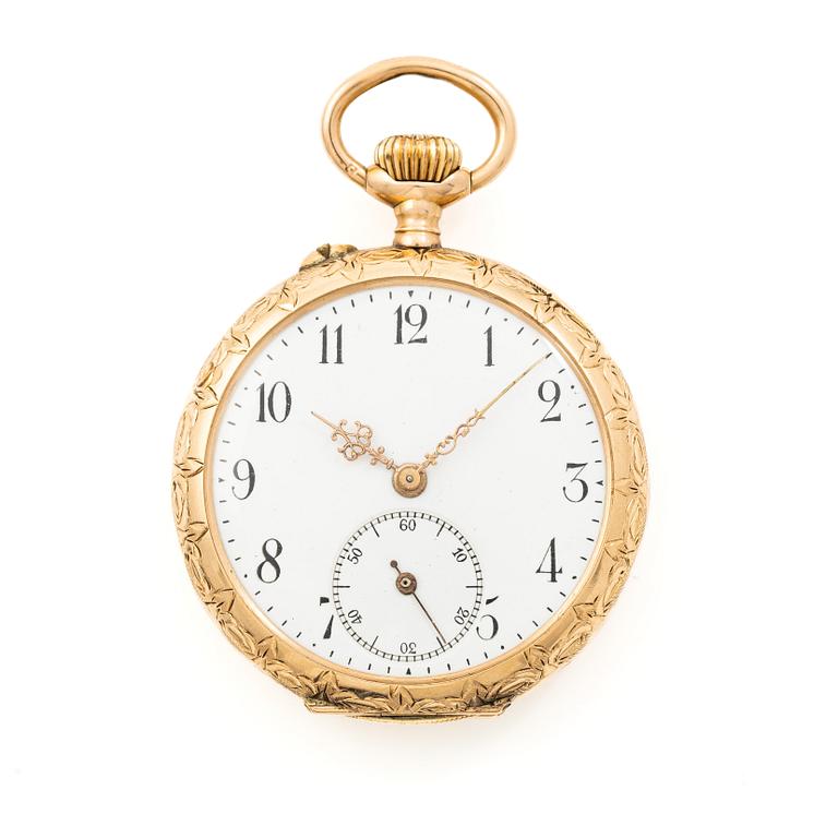 Fickur, 14K guld, 36 mm.
