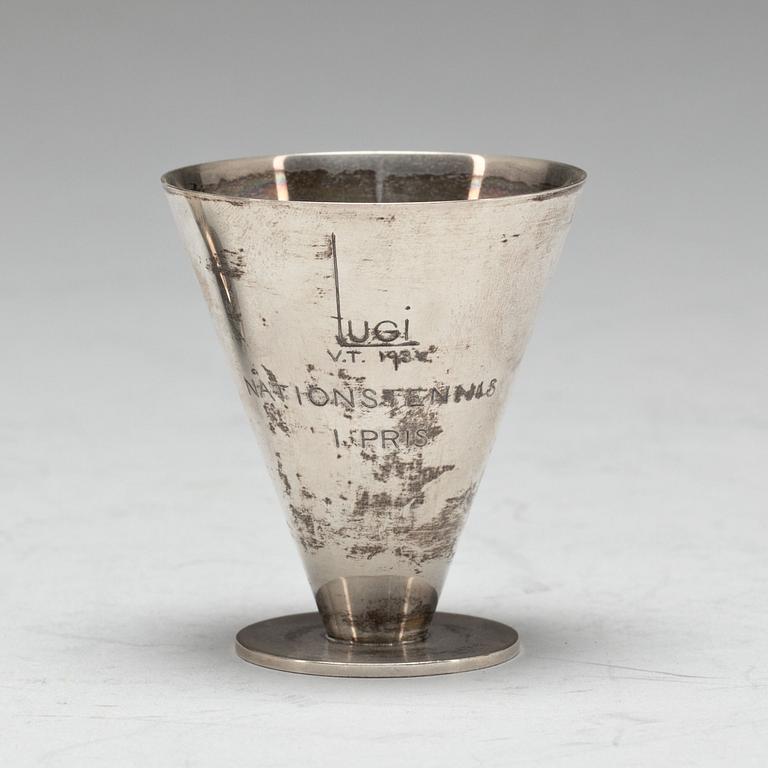 COCKTAILBÄGARE, silver, 7st. Wiwen Nilsson, Lund 1932. Vikt ca 476g.