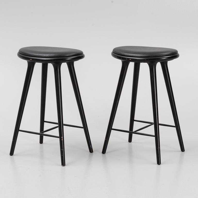 Space Copenhagen, five bar stools, Mater.