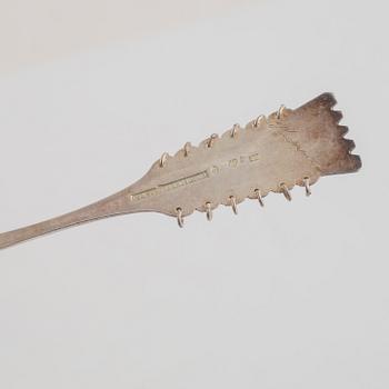 17 silver teaspoons, Sweden, 1928-48.