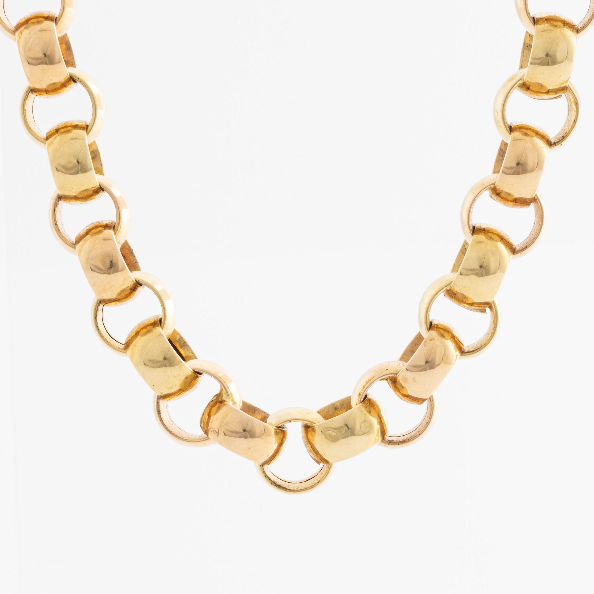 Necklace, Italian Uno A Erre, 18K gold.