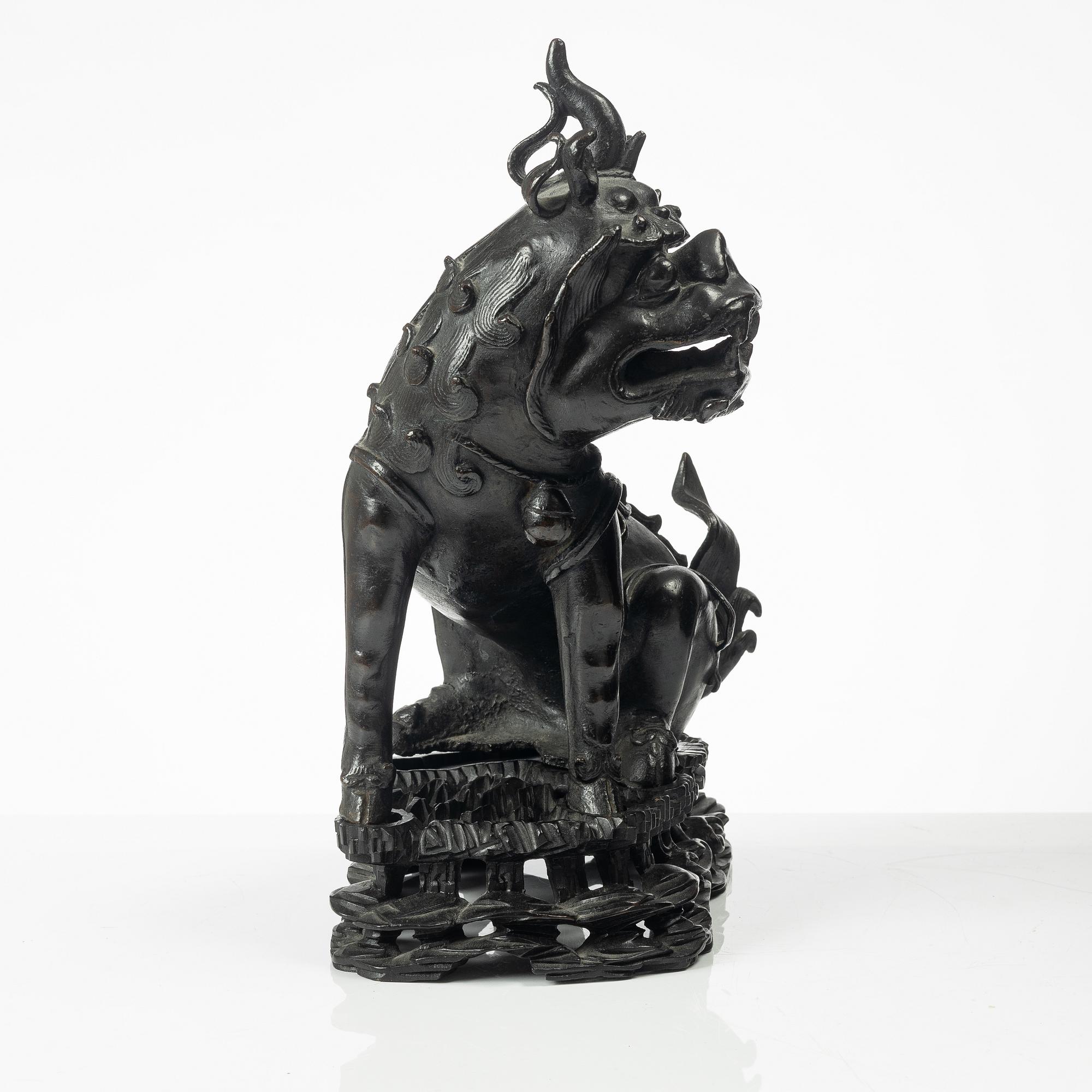 Figurin, Qilin, brons, Kina, sen Qingdynasti/1900-talets första hälft.