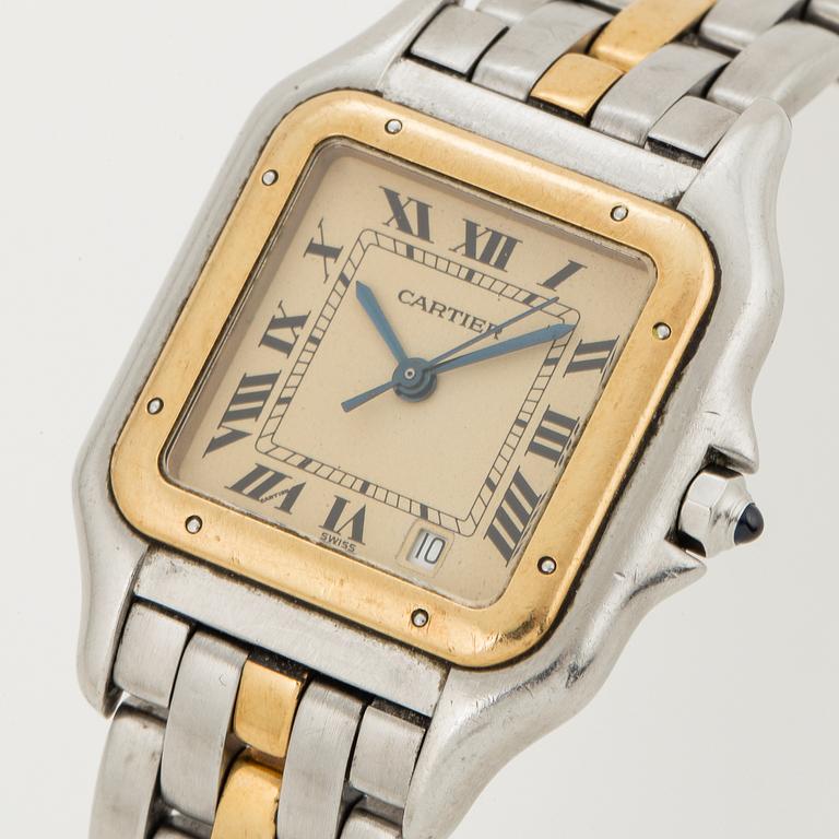 CARTIER, Panthère, armbandsur, 26,5 x 26,5 (36) mm,