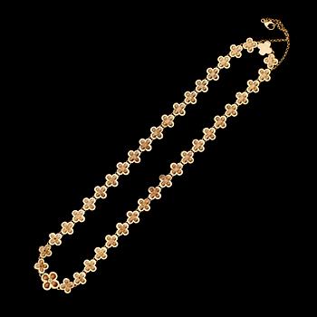 COLLIER, 18K tvåfärgat guld, RNS, briljantslipade diamanter tot ca 0.30 ct. Vikt ca 66 g.