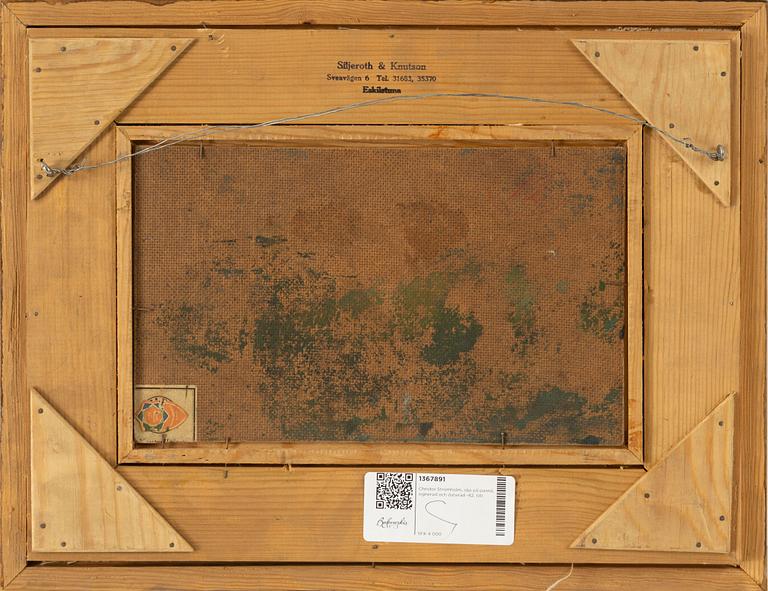 Christer Strömholm, oil on panel, signed and dated -41.