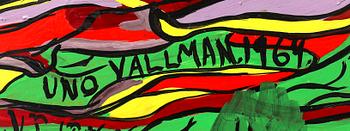 Uno Vallman, olja på pannå, signerad och daterad 1964.