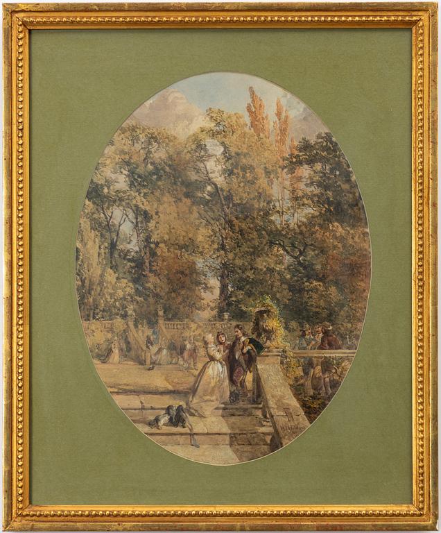 Henry James Holding, Companions on the terrace.