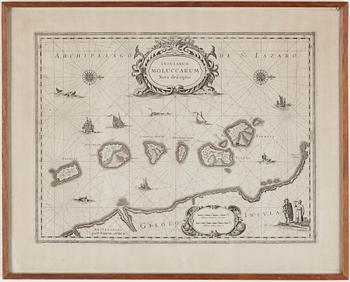 KARTA, kopparstick, "Insularum Moluccarum Nova Descriptio", Sannolikt 1600-tal.