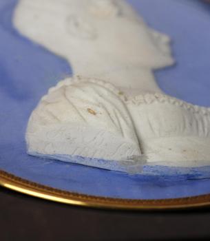 A pair of Sèvres biscuit plaques by Alexandre Brachard (1775-1843), dated 1812.