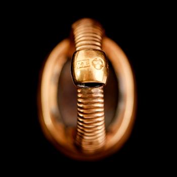 MINIATYR SAMT PETSCHAFT, 18 k guld, 1800-tal.