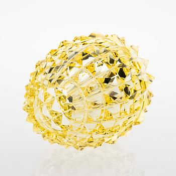 AIMO OKKOLIN, VAS. Ananas. Sign. Aimo Okkolin Riihimäen Lasi Oy.