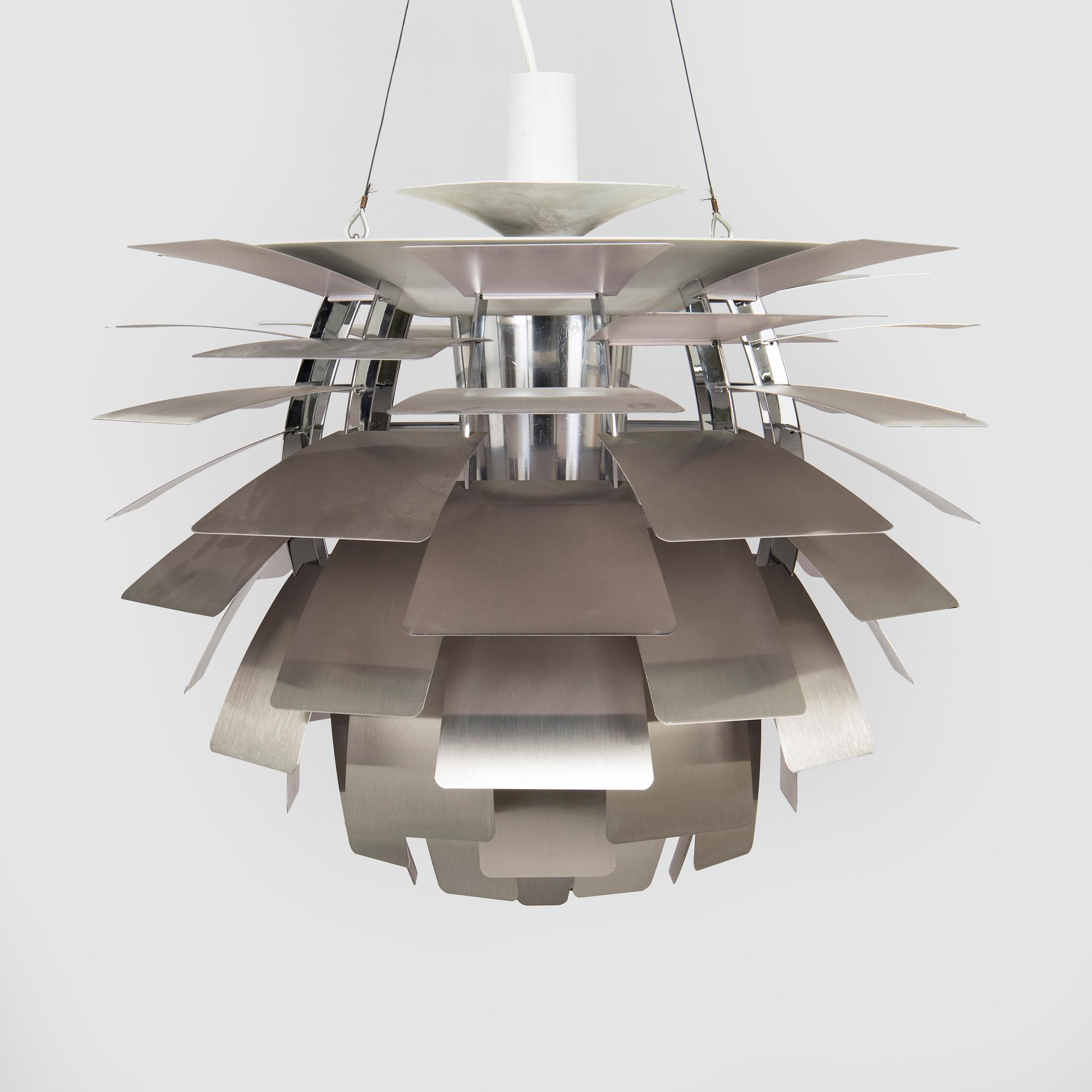 Poul Henningsen, a 'PH Artichoke' / 'PH-Kotte' ceiling light, Louis Poulsen, Denmark, 1980s.