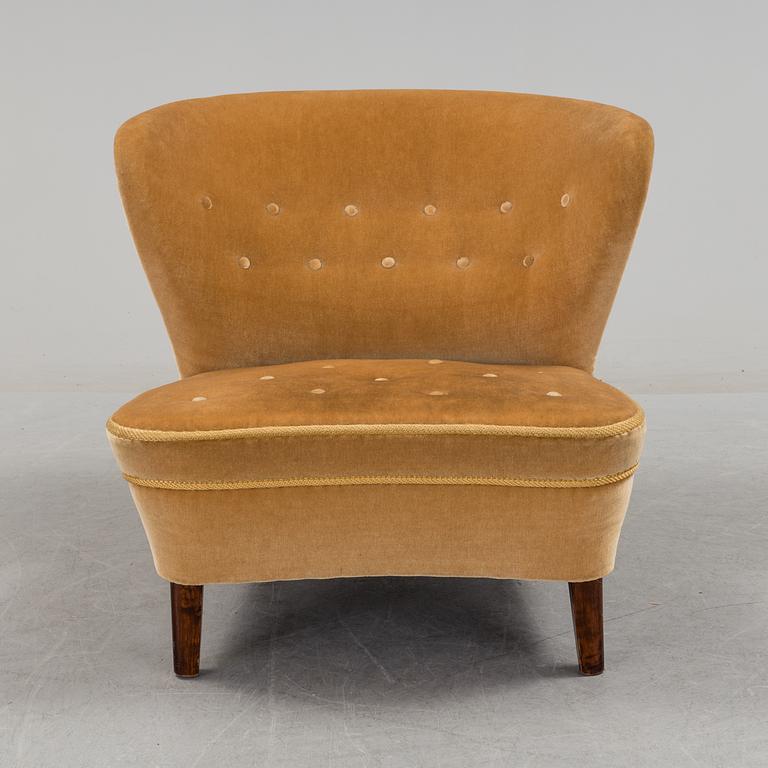 A 1950s easy chair by Gösta Jonsson, Jönköping, Sweden.