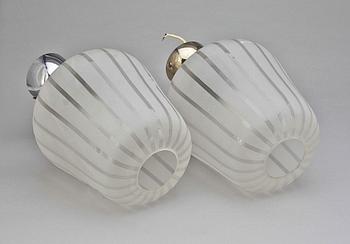 TAKLAMPOR, ett par, funkis, 1930-/40-tal. H ca 38.