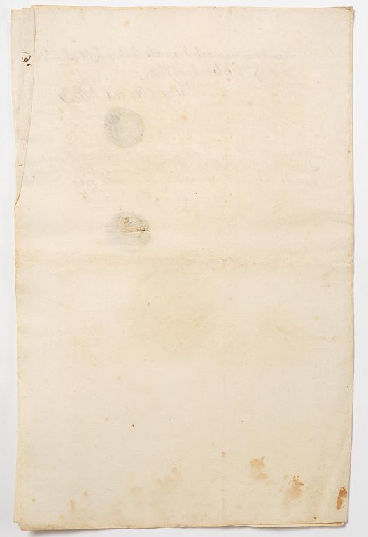 A Swedish share certificate, Ahlingsåhs Manufaktur Werk, No 526, 1728.