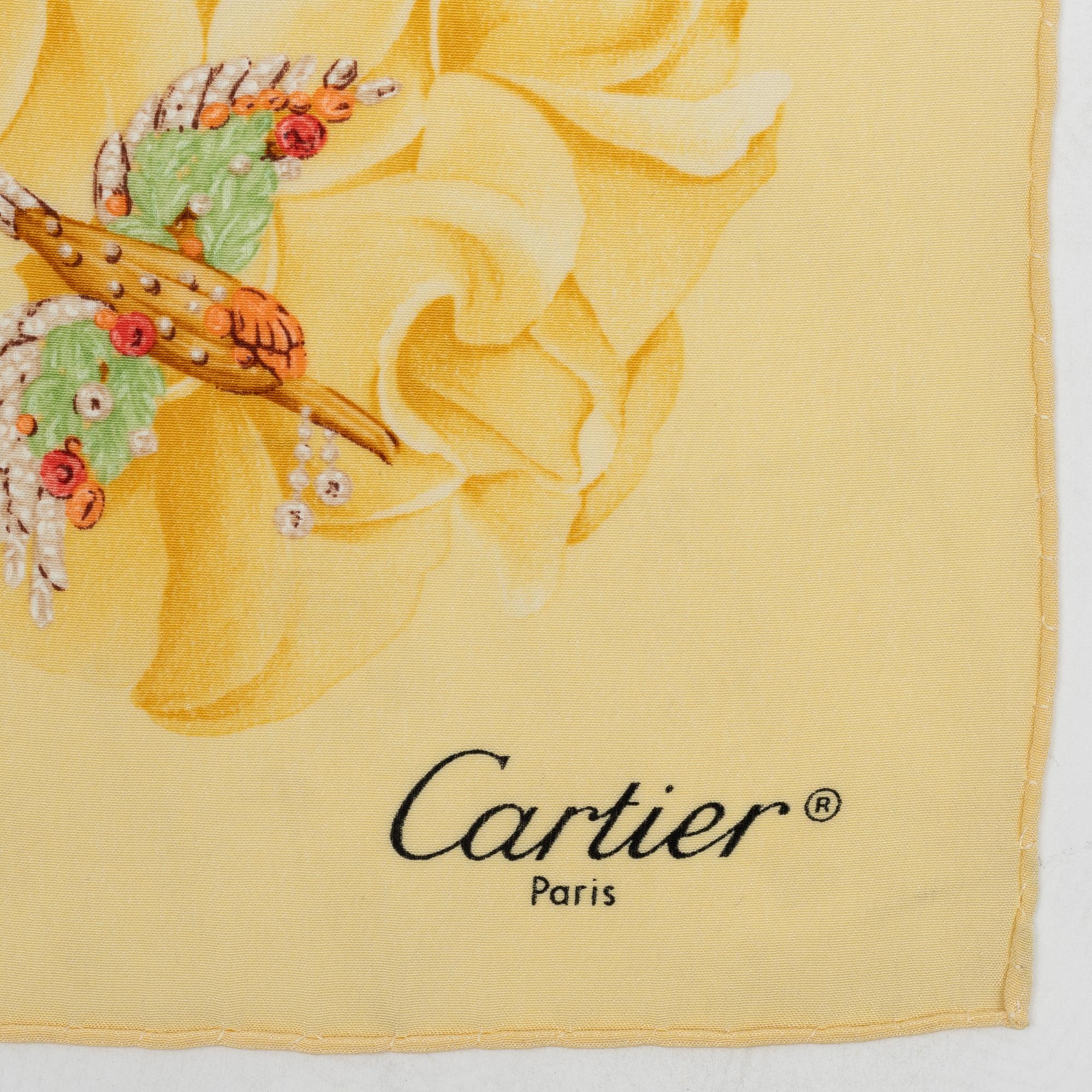 Cartier, scarf.