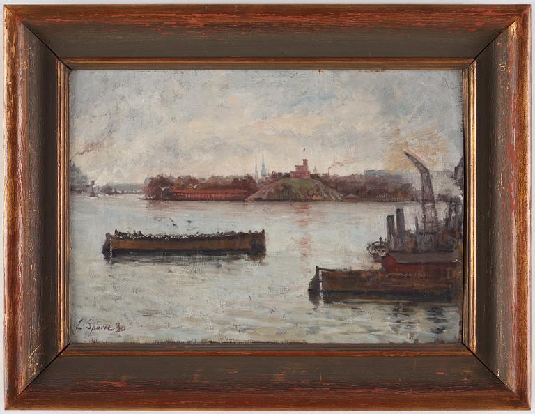 LOUIS SPARRE, signed L. Sparre and dated -30. Oil on panel.