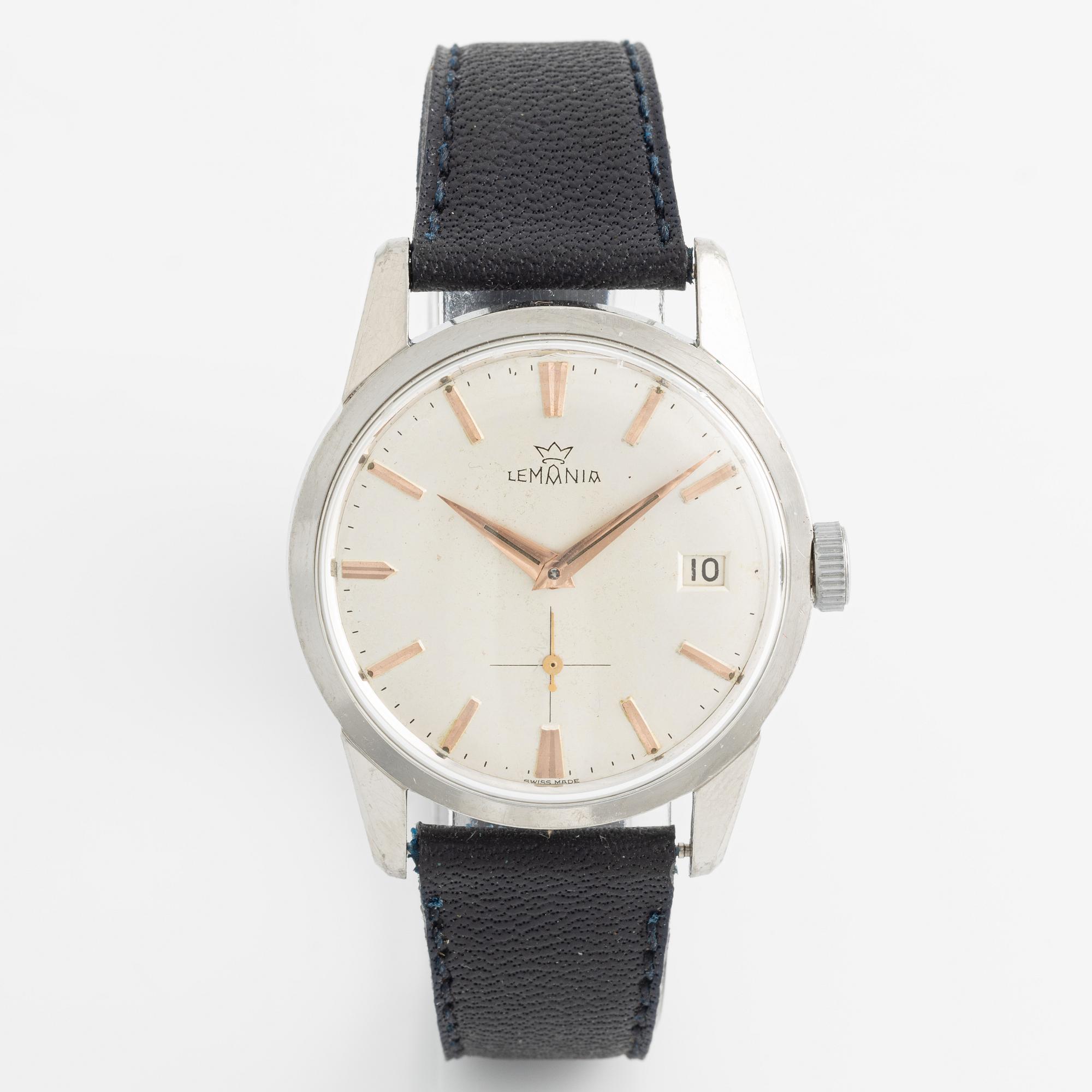 Lemania, armbandsur, 35 mm.