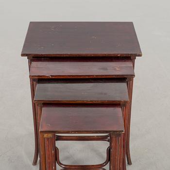 A 4 SET NESTING TABLE THONET CA 1900.