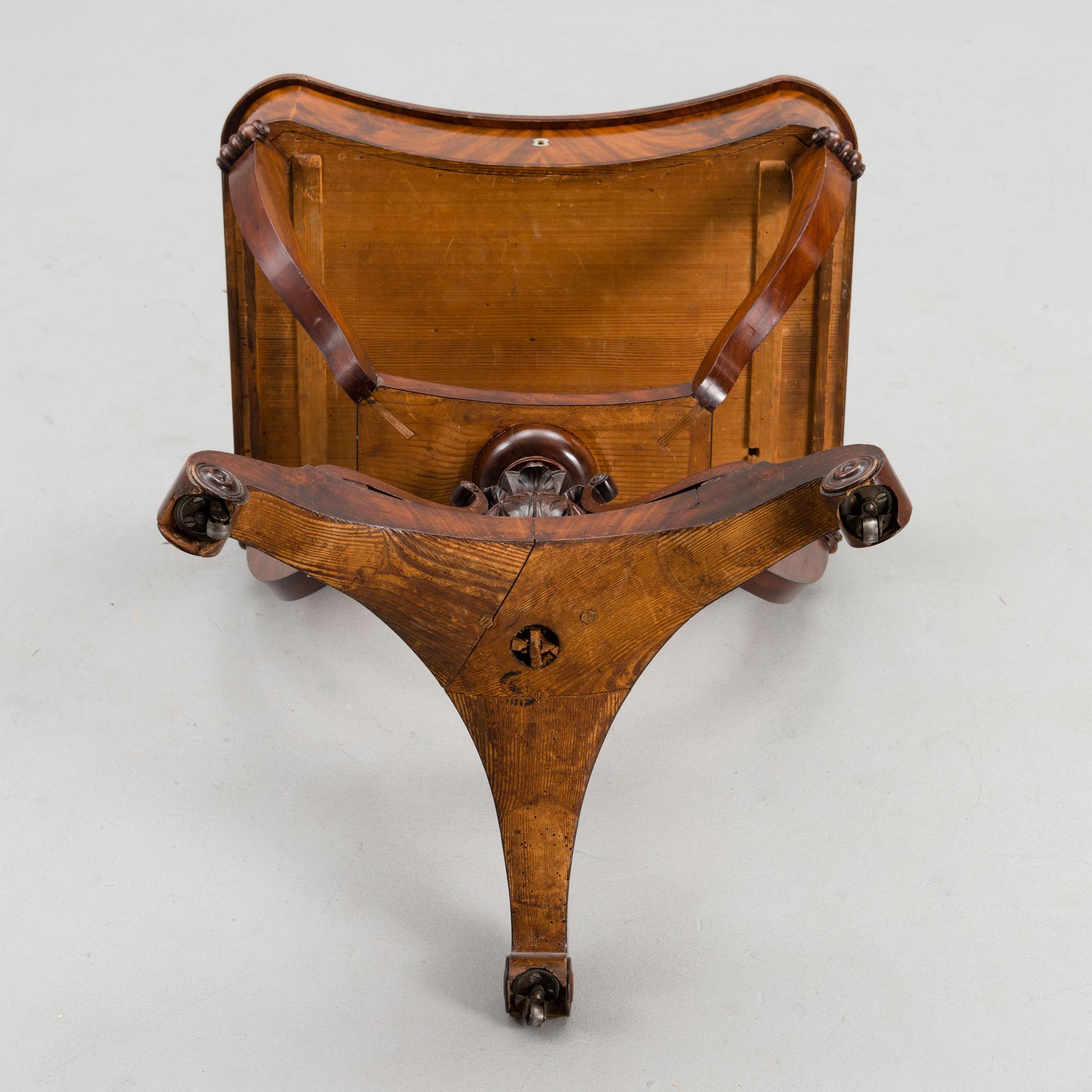 A sewing table from the first half of the 19th century.