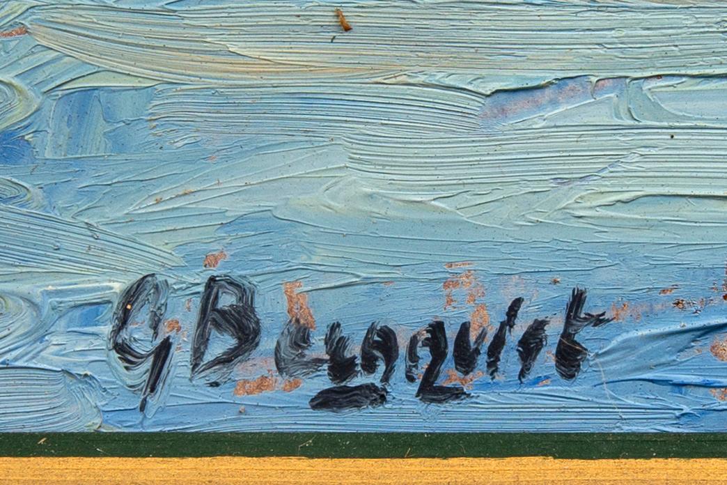 Gunnar Bergqvist, olja på pannå signerad.