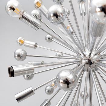 A Paul de Haan Sputnik ceiling pendant later part of the 20th century.