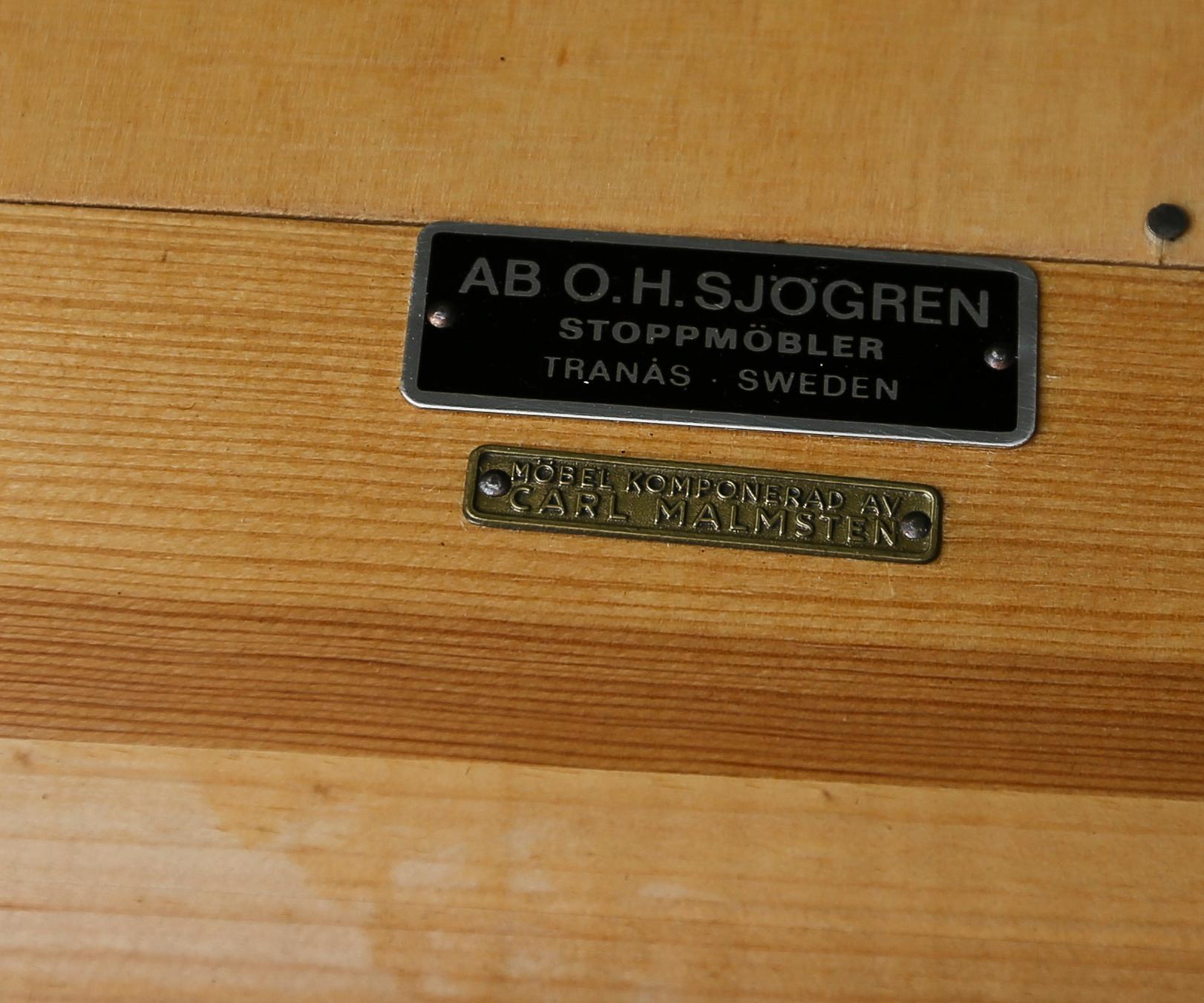 SOFFA, "Visingsö", Carl Malmsten, OH Sjögren, Tranås, 1900-talets andra hälft.