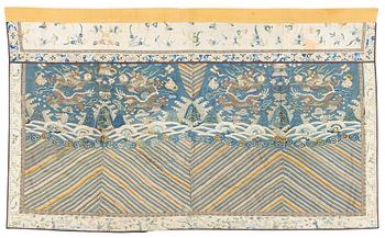 994. Altartäcke, broderat och fodrat siden. Qingdynastin, 1800-tal.