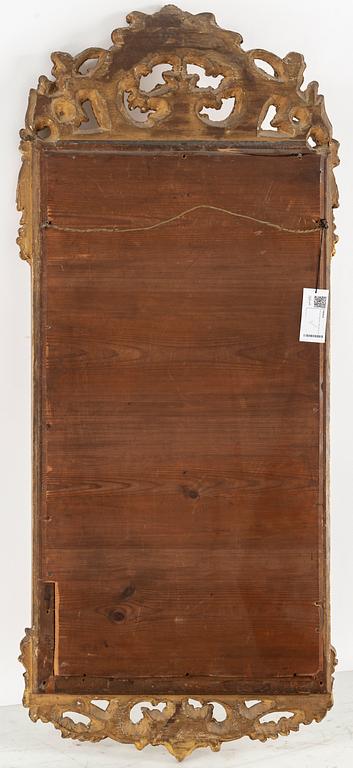 A Rococo mirror by Niclas Meunier, (Stockholm 1754-1797).