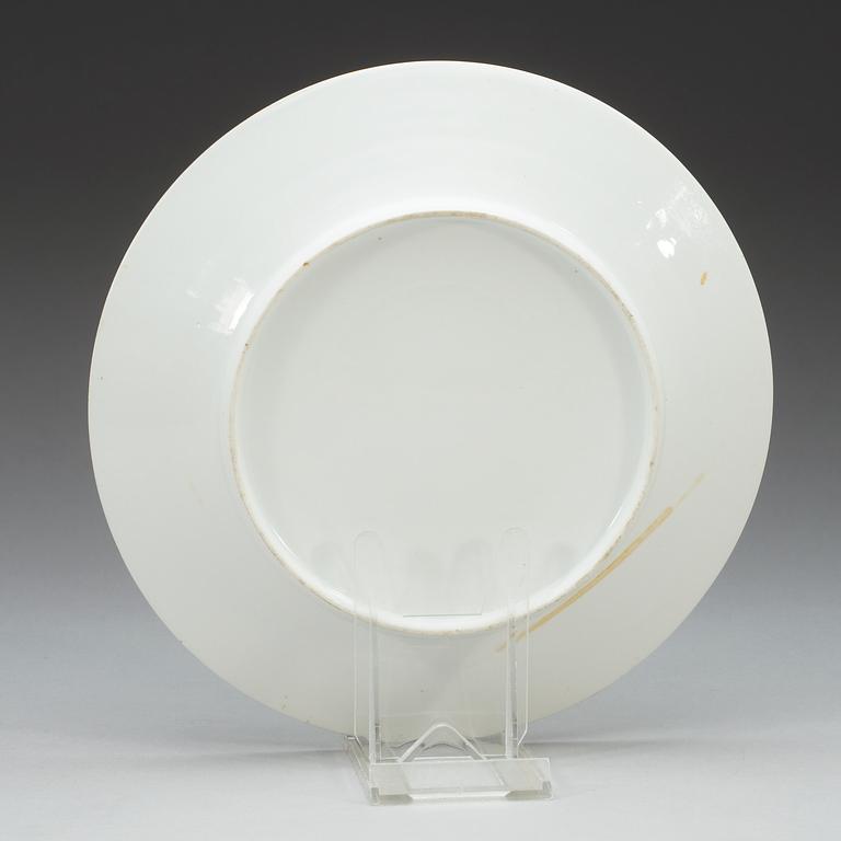 A set of 11 French dinner plates, ca 1800.