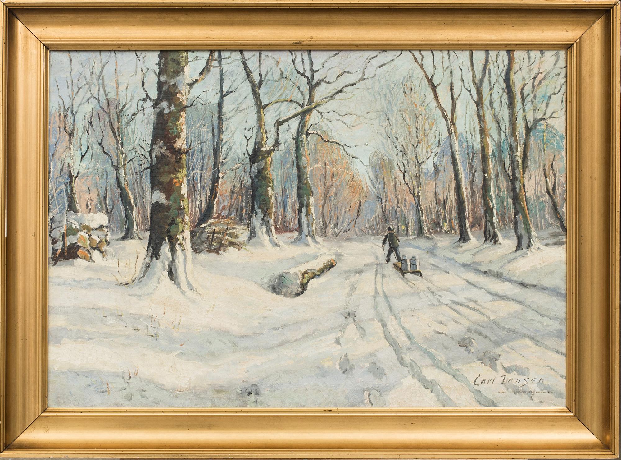 CARL JENSEN, oil on canvas signed.