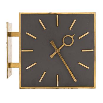 Wall clock, made to order, for The copper House,   Arkkitehtitoimisto Blomstedt & Lampén 1958.