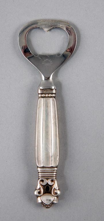 FLASKÖPPNARE, silver mm. Georg Jensen.