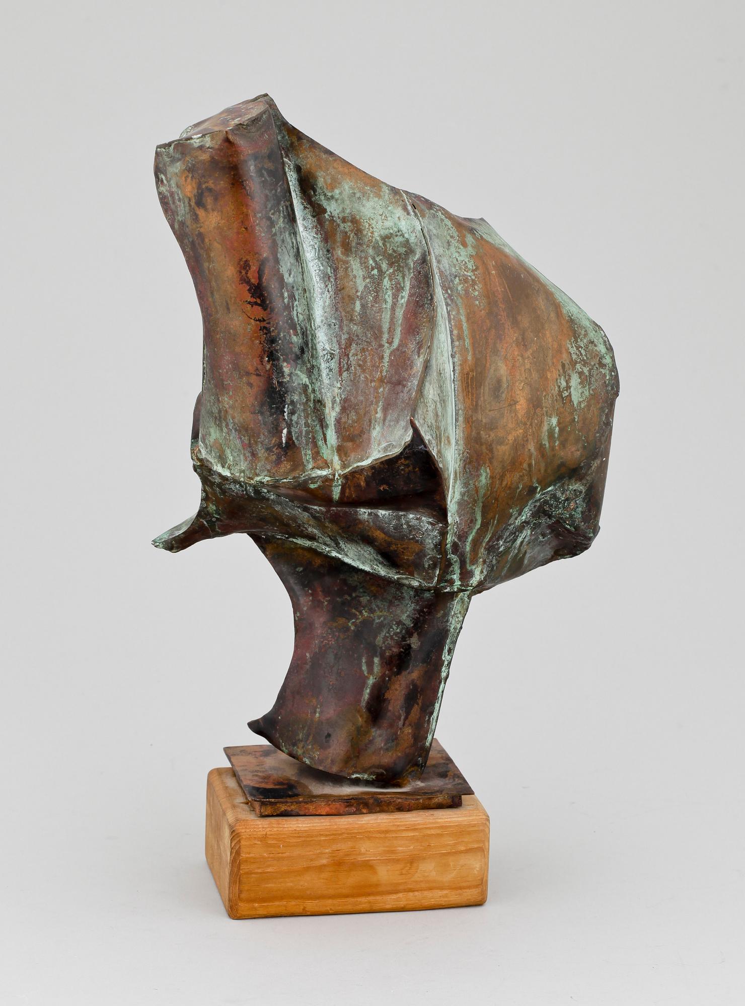 STAFFAN ÖSTLUND, skulptur, koppar.