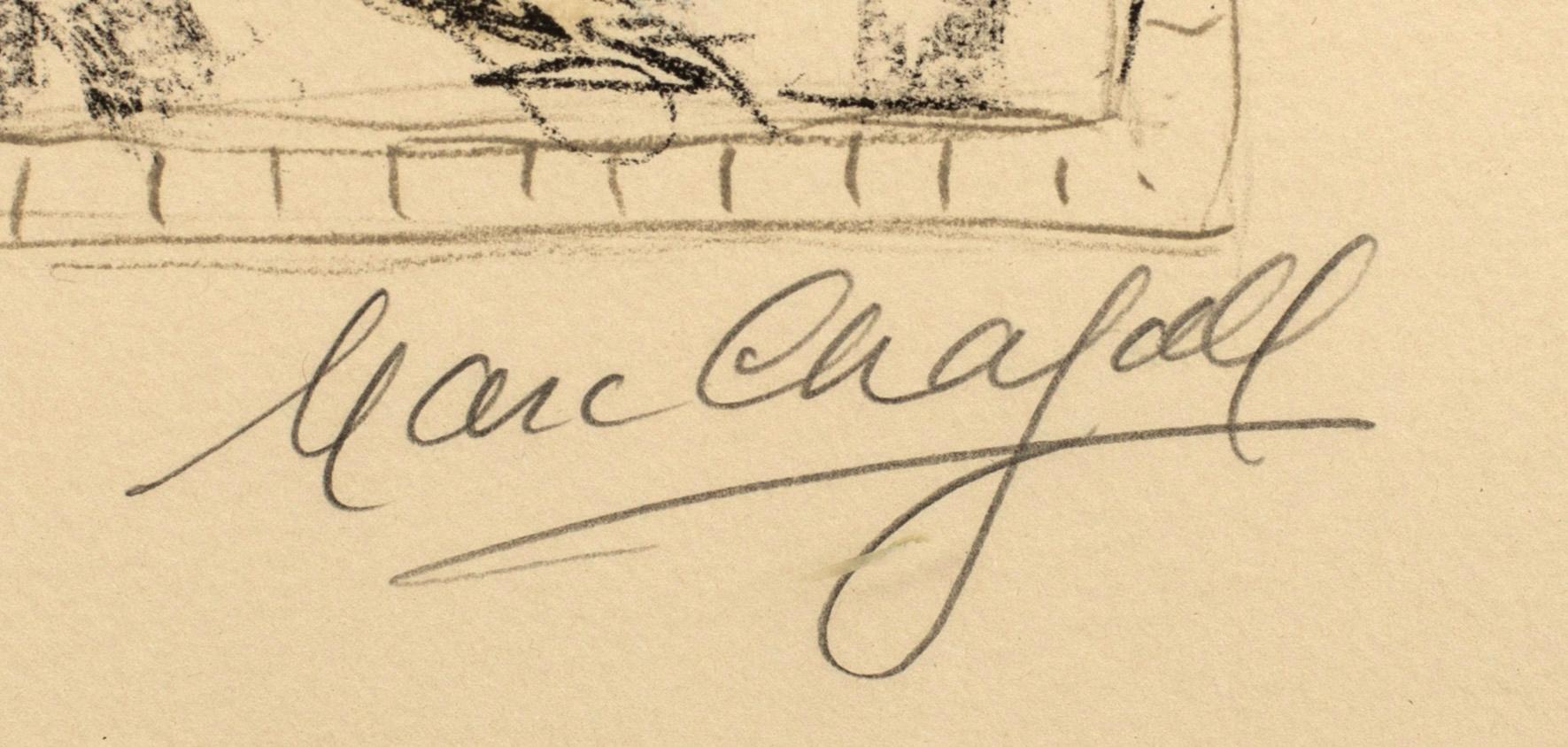 MARC CHAGALL, colour lithographe, signed and numbered 17/50.