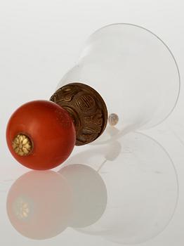 An Estrid Ericson glass table bell by Svenskt Tenn.