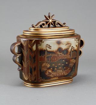 LOCKURNA, "Flambé", stengods, Gunnar Nylund, 1900-talets mitt.