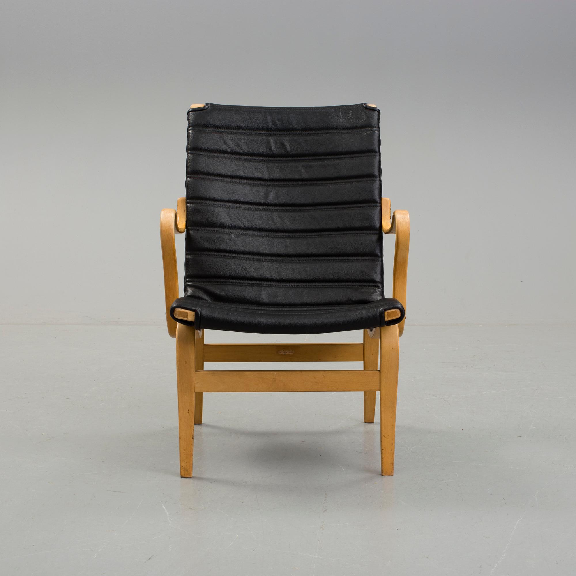 FÅTÖLJ, "Eva", Bruno Mathsson, Firma Karl Mathsson Värnamo 1966.